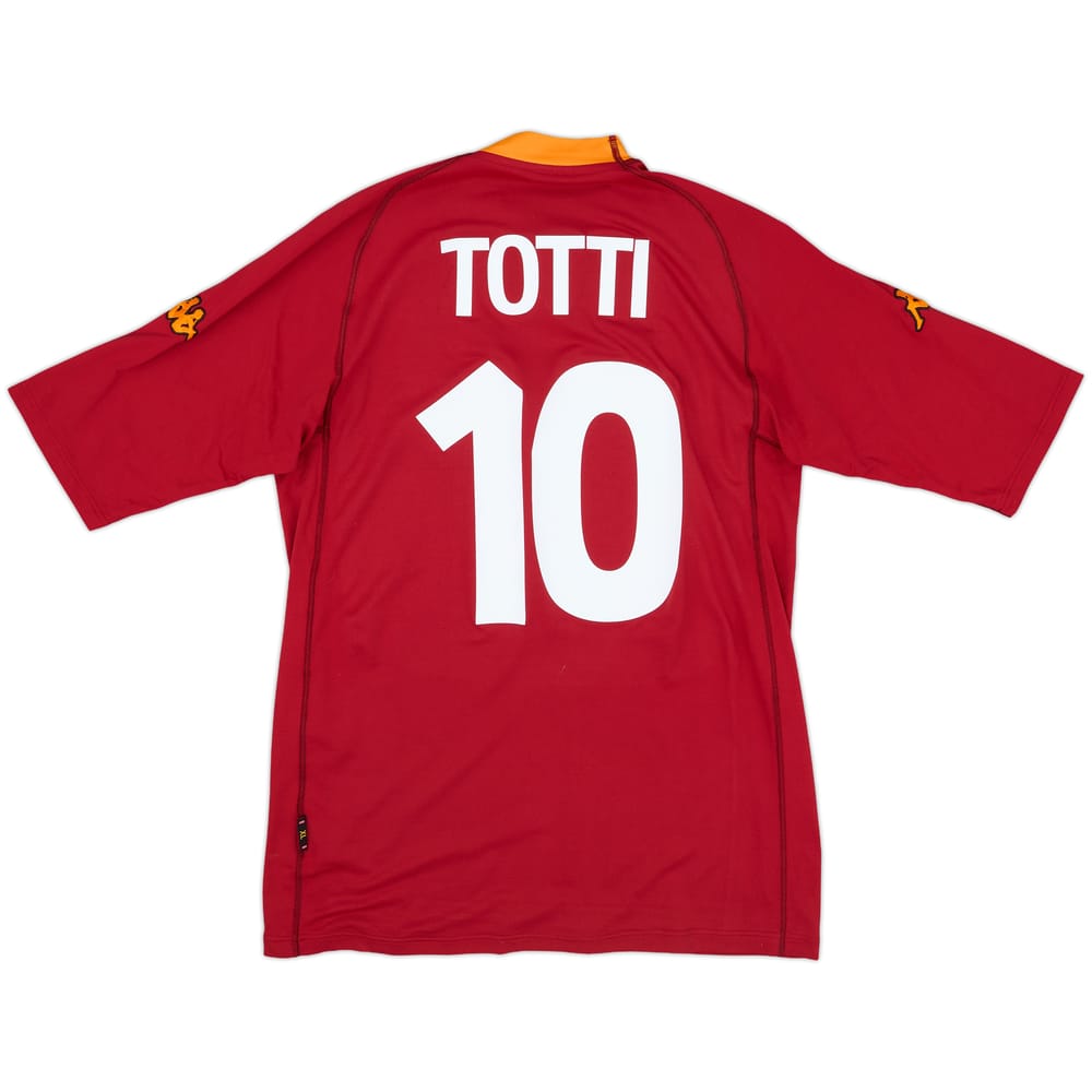 2000-01 Roma Home Shirt Totti #10 - 8/10 - (XL)