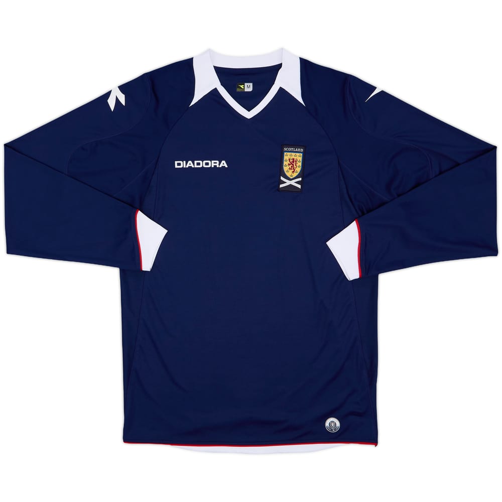 2008-09 Scotland Home L/S Shirt - 10/10 - (M)