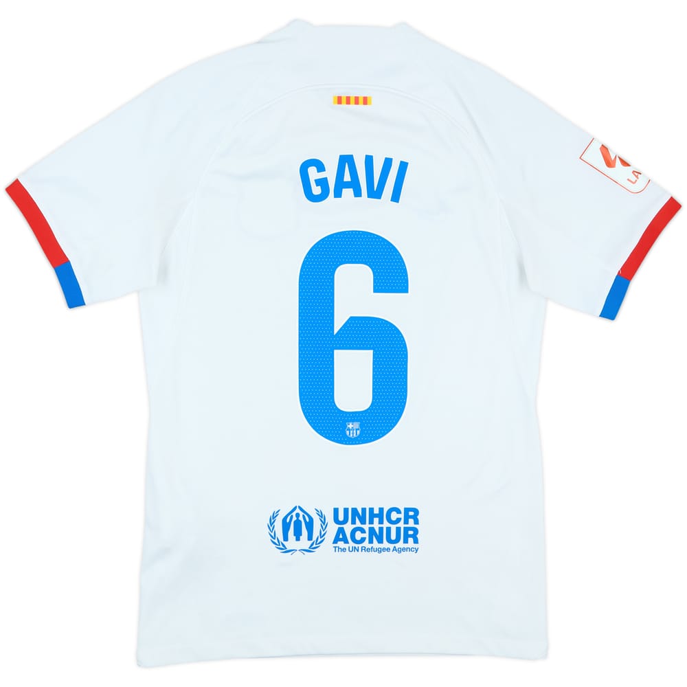 2023-24 Barcelona Away Shirt Gavi #6 - 7/10 - (S)