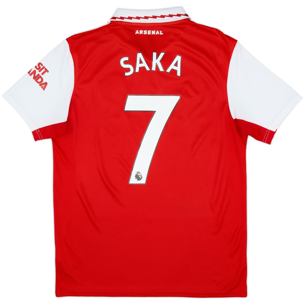 2022-23 Arsenal Home Shirt Saka #7 - 8/10 - (M)