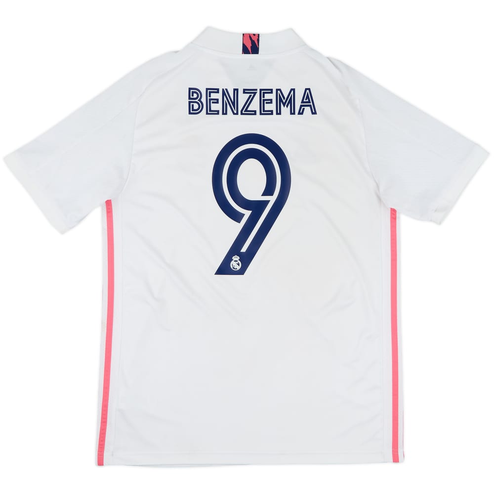 2020-21 Real Madrid Home Shirt Benzema #9 - 7/10 - (L)
