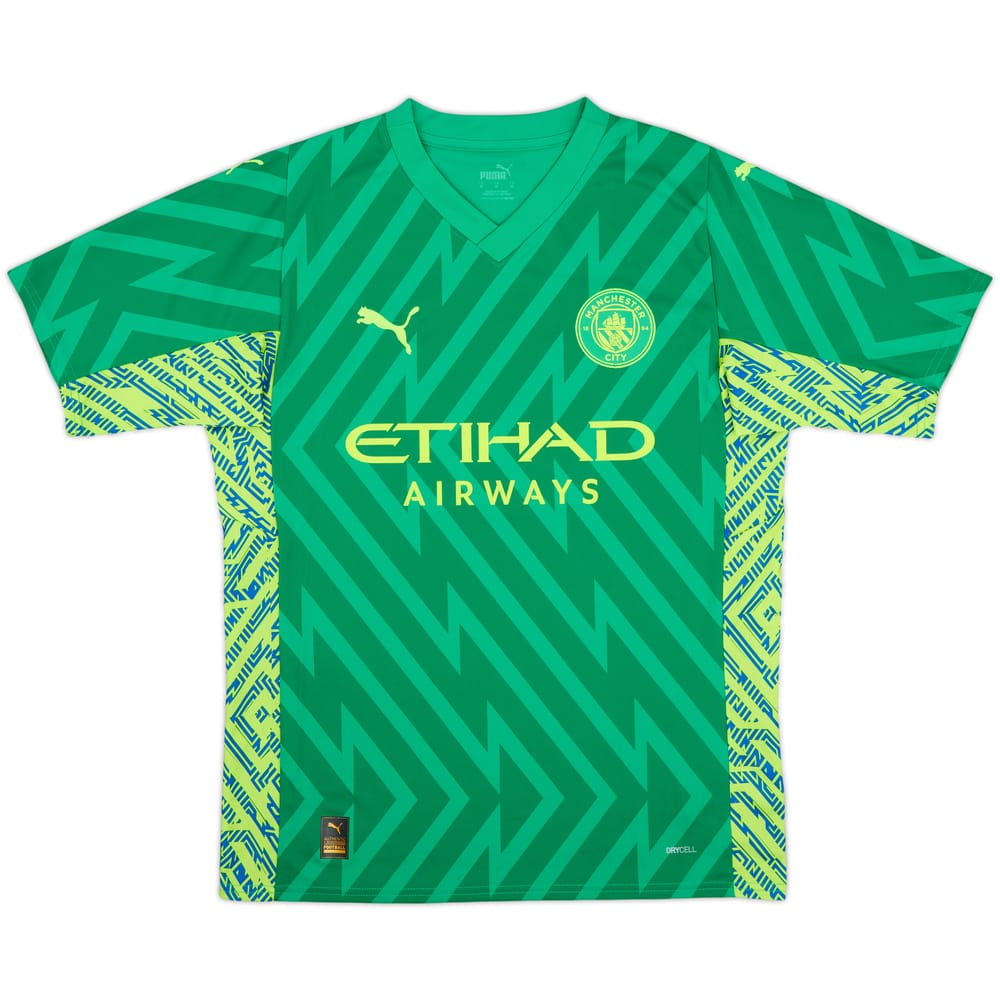 2023-24 Manchester City GK S/S Shirt - 10/10 - (M)