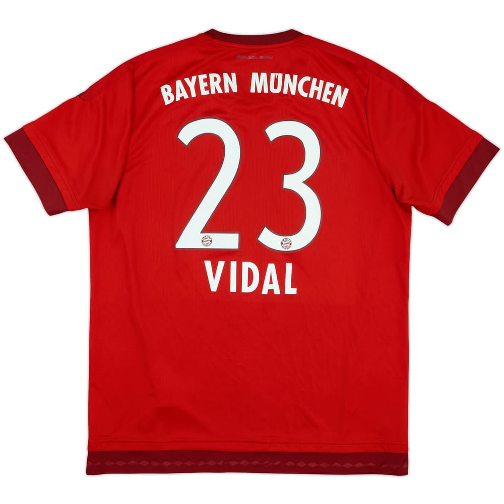 2015-16 Bayern Munich Home Shirt Vidal #23 - 6/10 - (L)