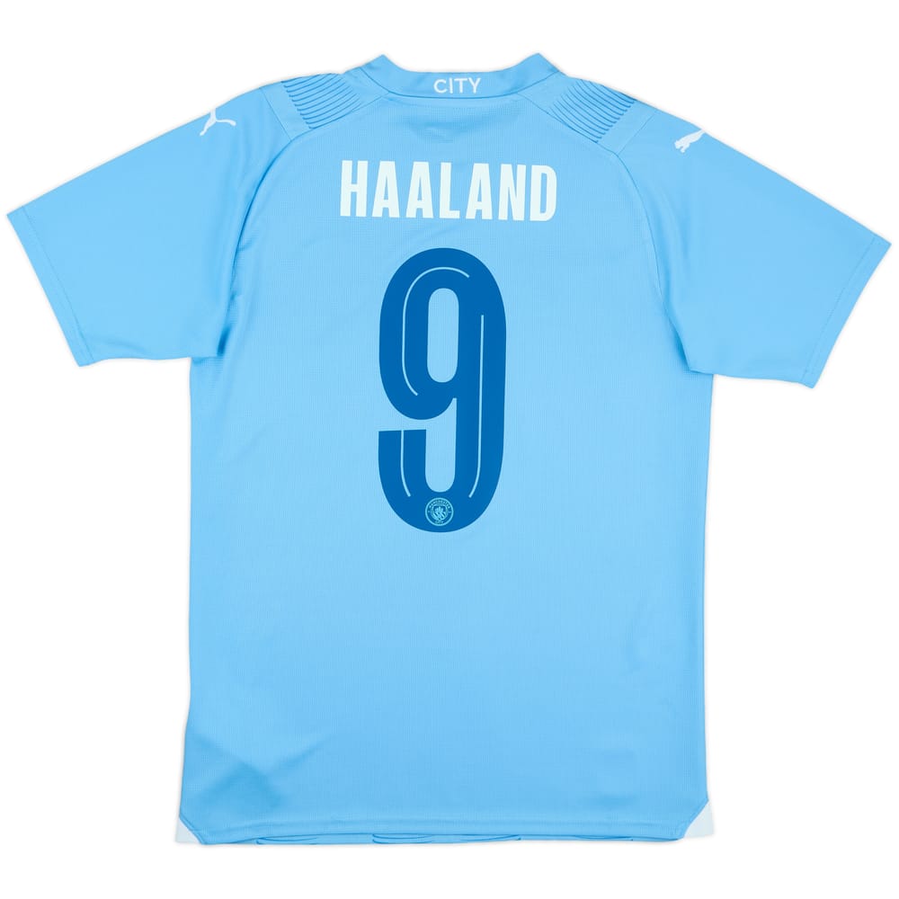 2023-24 Manchester City Home Shirt Haaland #9 - 9/10 - (S)