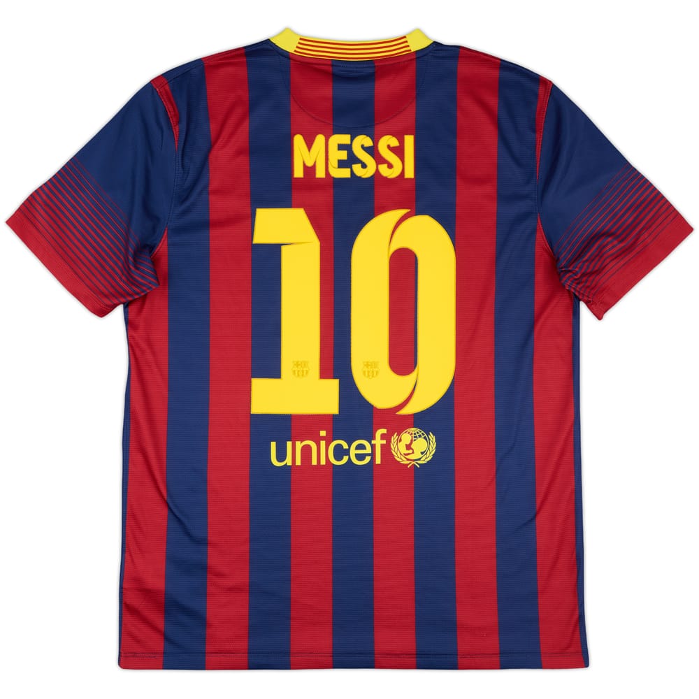 2013-14 Barcelona Home Shirt Messi #10 - 9/10 - (L)