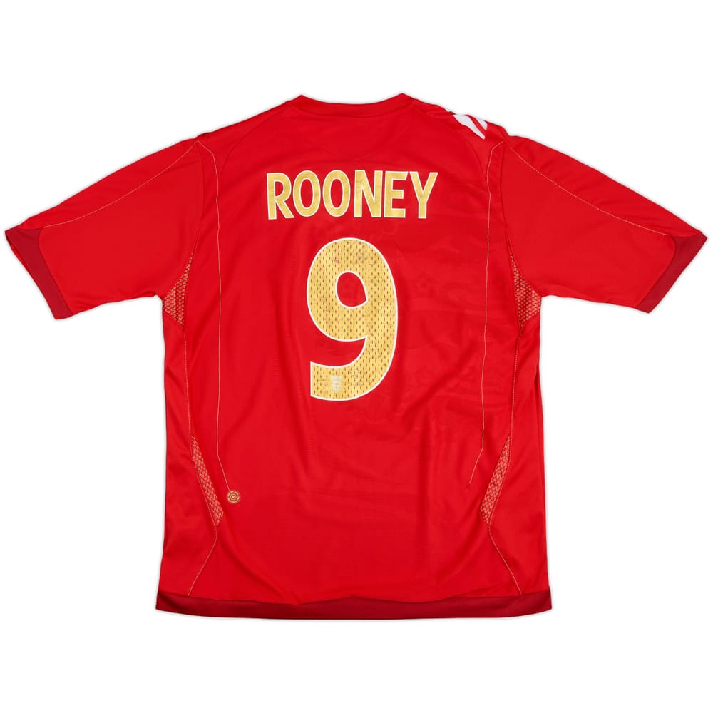 2006-08 England Away Shirt Rooney #9 - 5/10 - (L)