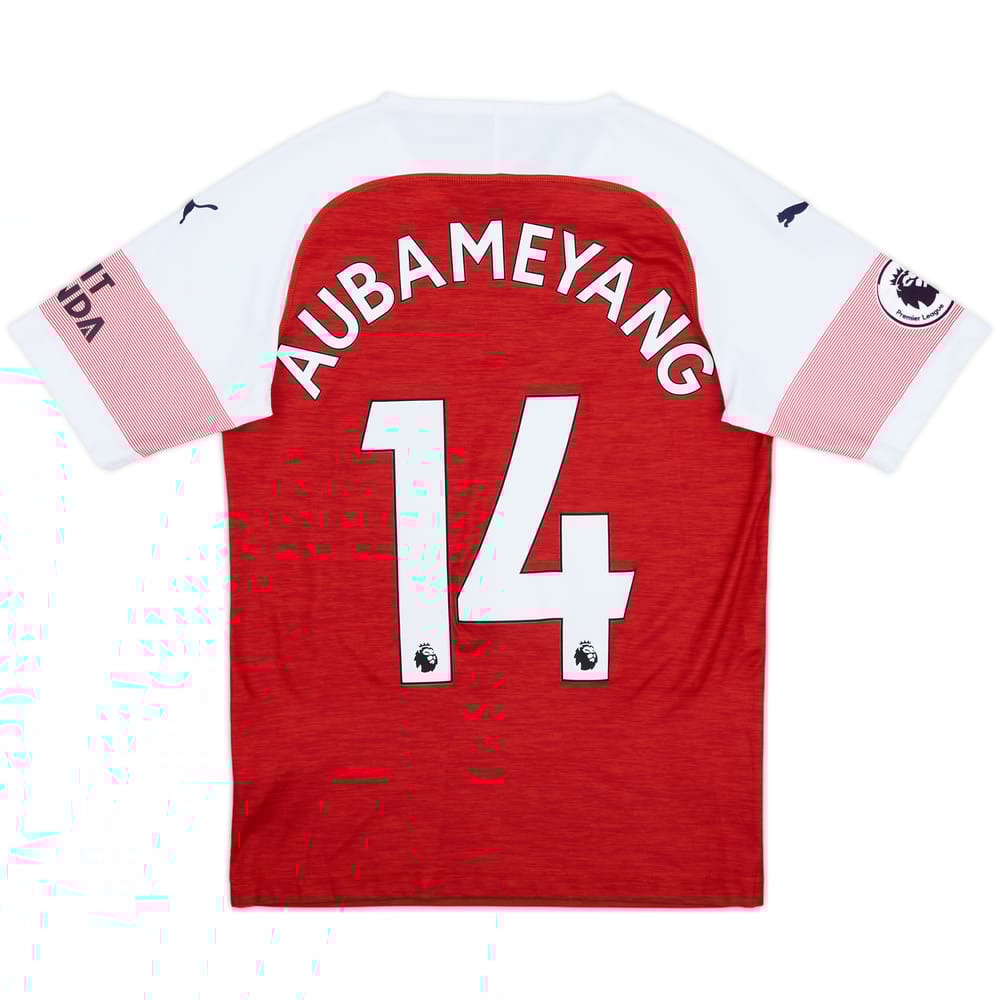 2017-18 Arsenal Home Shirt Aubameyang #14 - 9/10 - (XS)