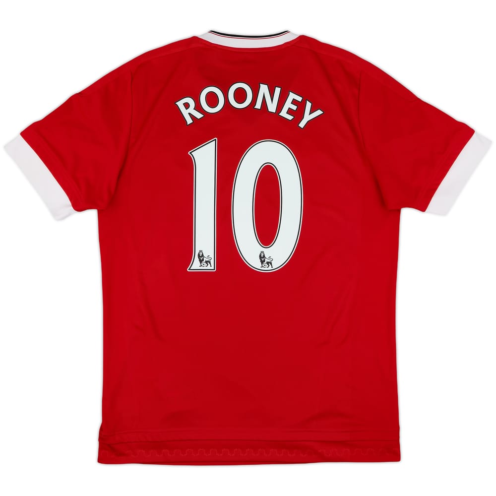 2015-16 Manchester United Home Shirt Rooney #10 - 8/10 - (M)