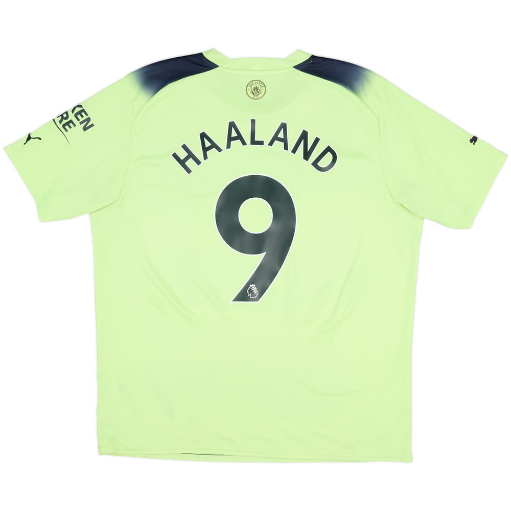 2022-23 Manchester City Third Shirt Haaland #9 - 7/10 - (XL)