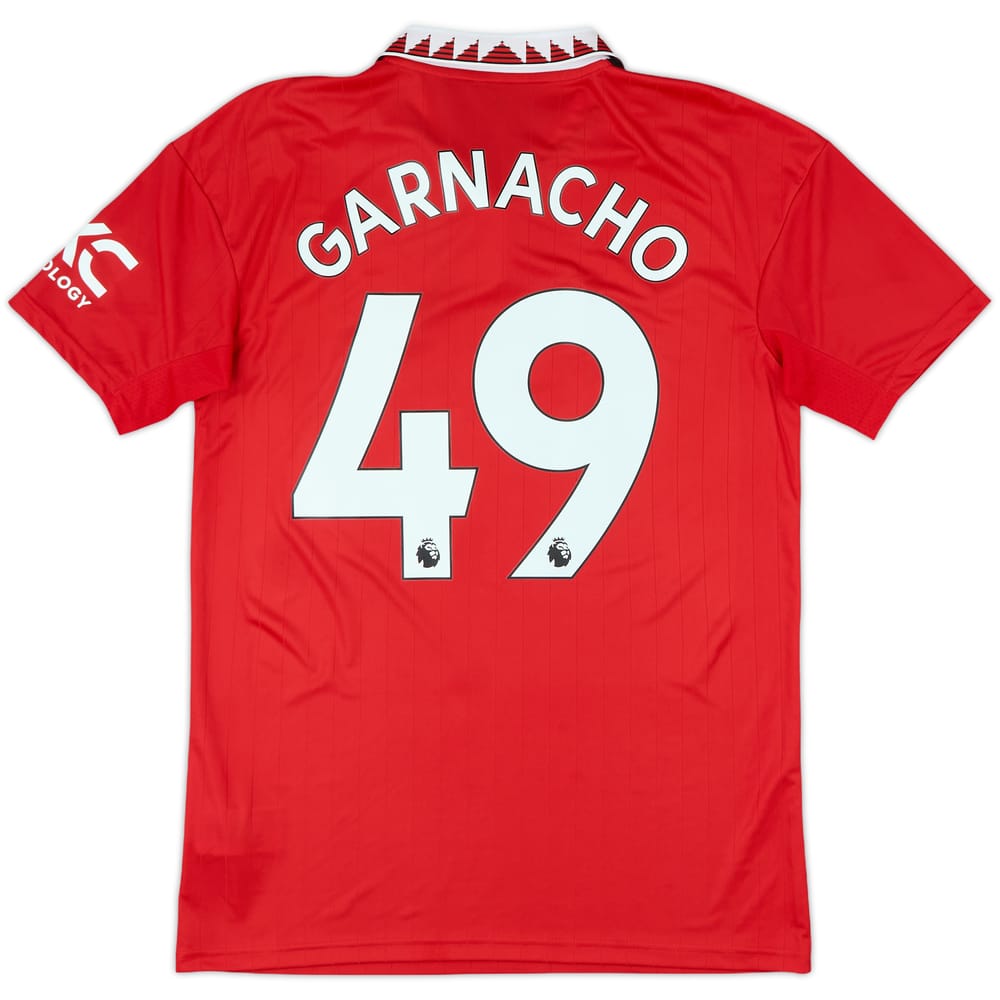 2022-23 Manchester United Home Shirt Garnacho #49 - 8/10 - (S)