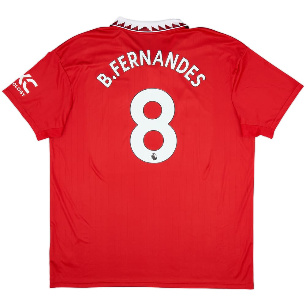 2022-23 Manchester United Home Shirt B.Fernandes #8 - 10/10 - (XXL)