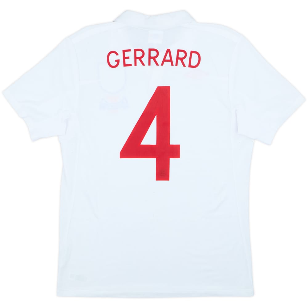 2009-10 England 'South Africa' Home Shirt Gerrard #4