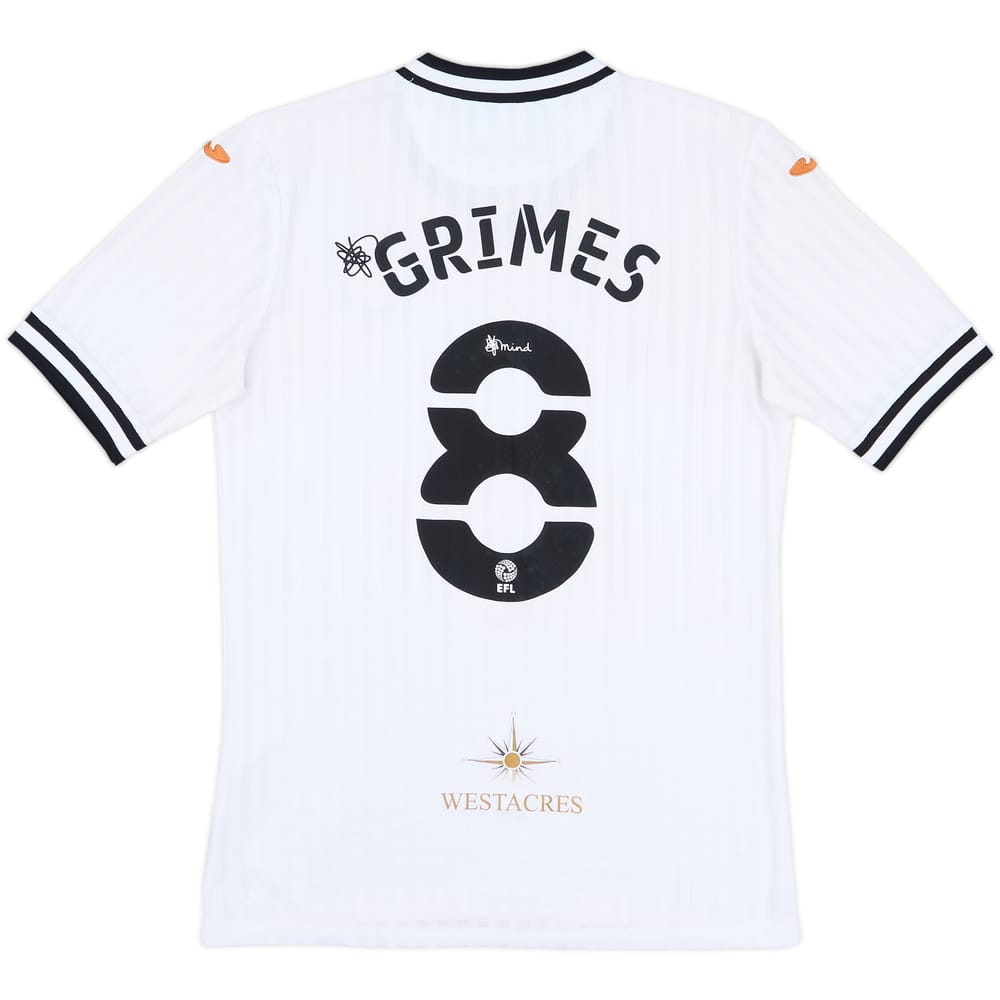 2021-22 Swansea Home Shirt Grimes #8 - 8/10 - (S)