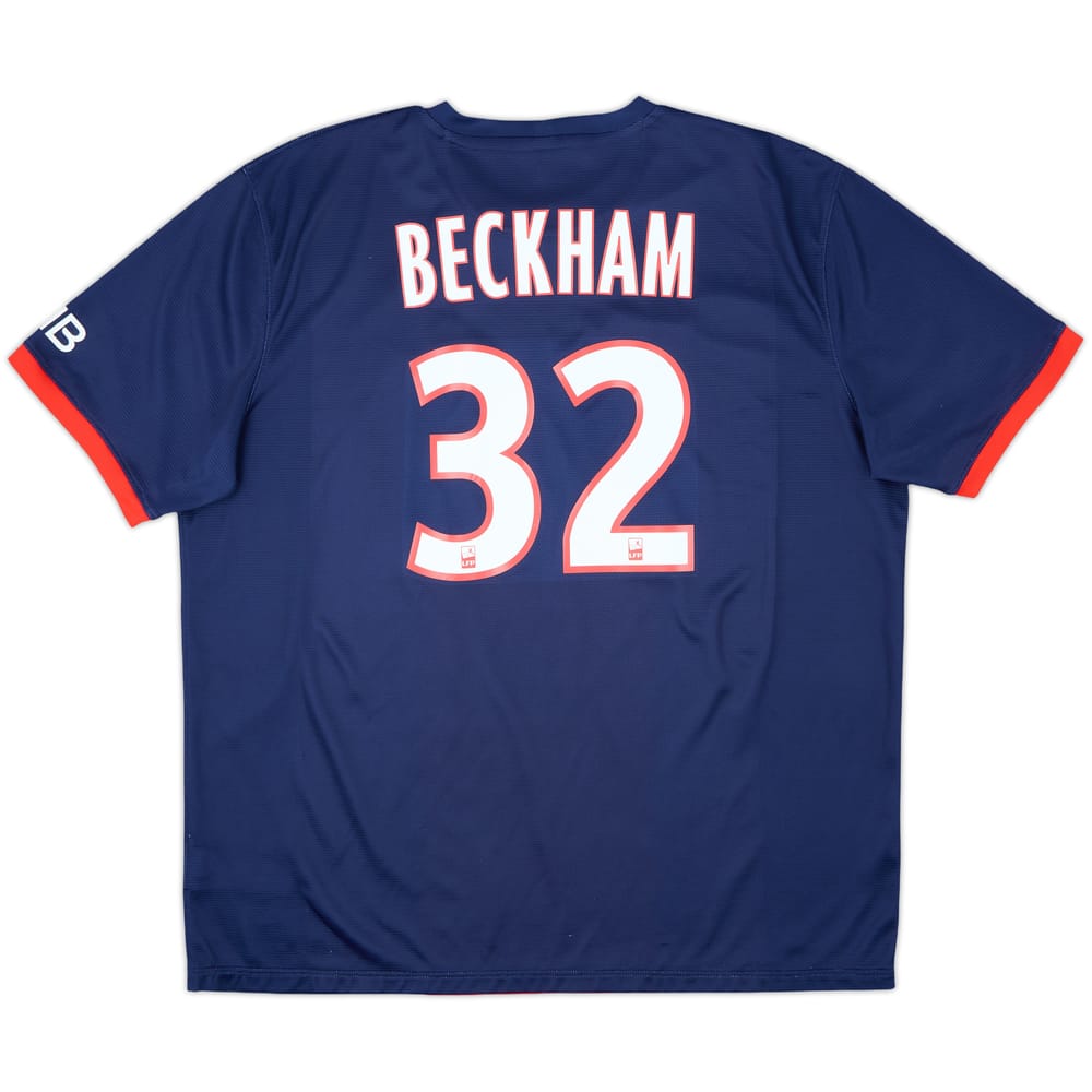 2013-14 Paris Saint-Germain Home Shirt Beckham #32 - 9/10 - (XXL)