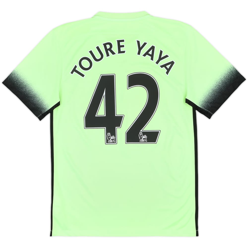 2015-16 Manchester City Third Shirt Toure Yaya #42 - 8/10 - (S)
