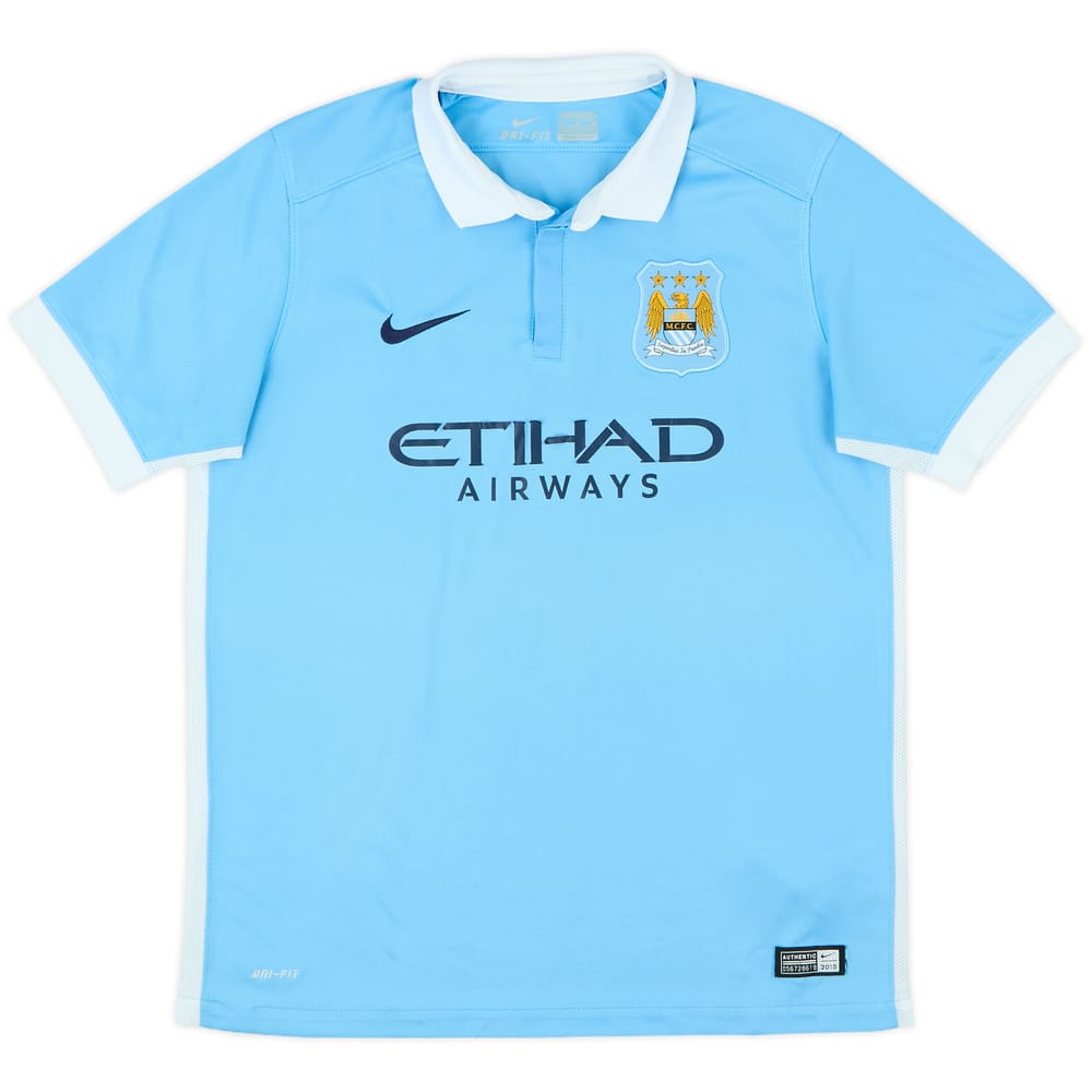 2015-16 Manchester City Home Shirt - 4/10 - (XL.Boys)
