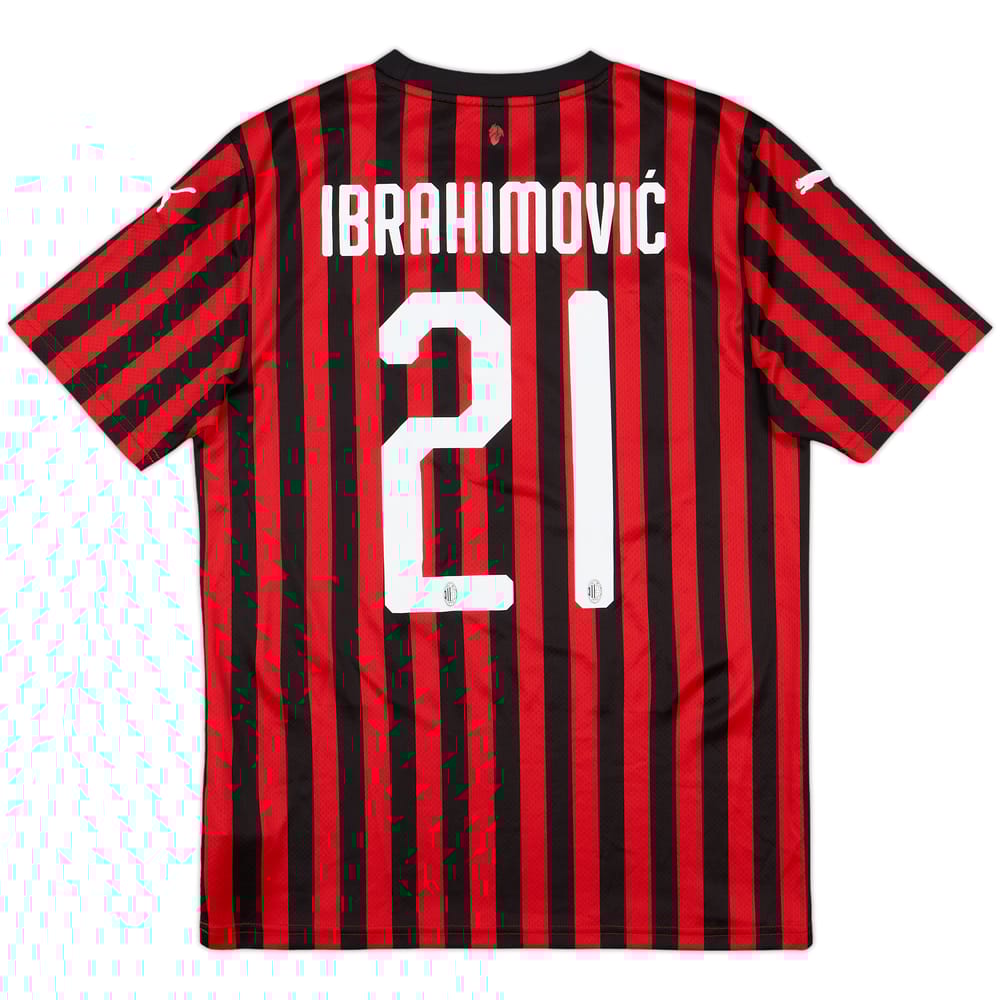 2019-20 AC Milan Home Shirt Ibrahinovic #21 - 6/10 - (S)