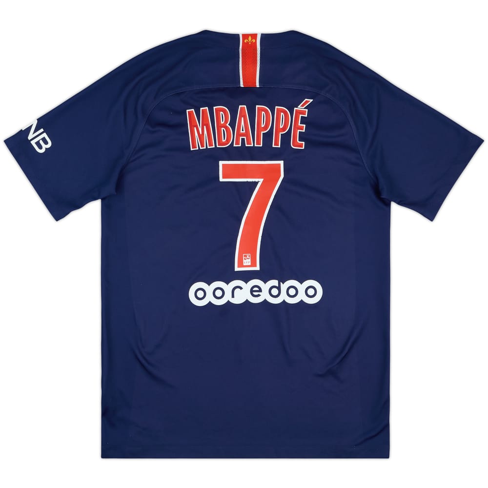 2018-19 Paris Saint-Germain Home Shirt Mbappe #7 - 7/10 - (M)