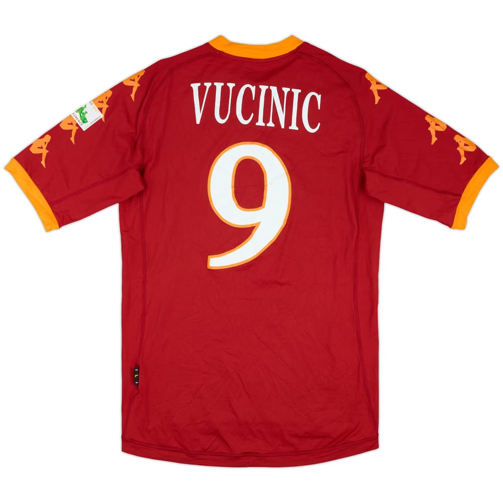 2010-11 Roma Home Shirt Vucinic #9 - 6/10 - (L)