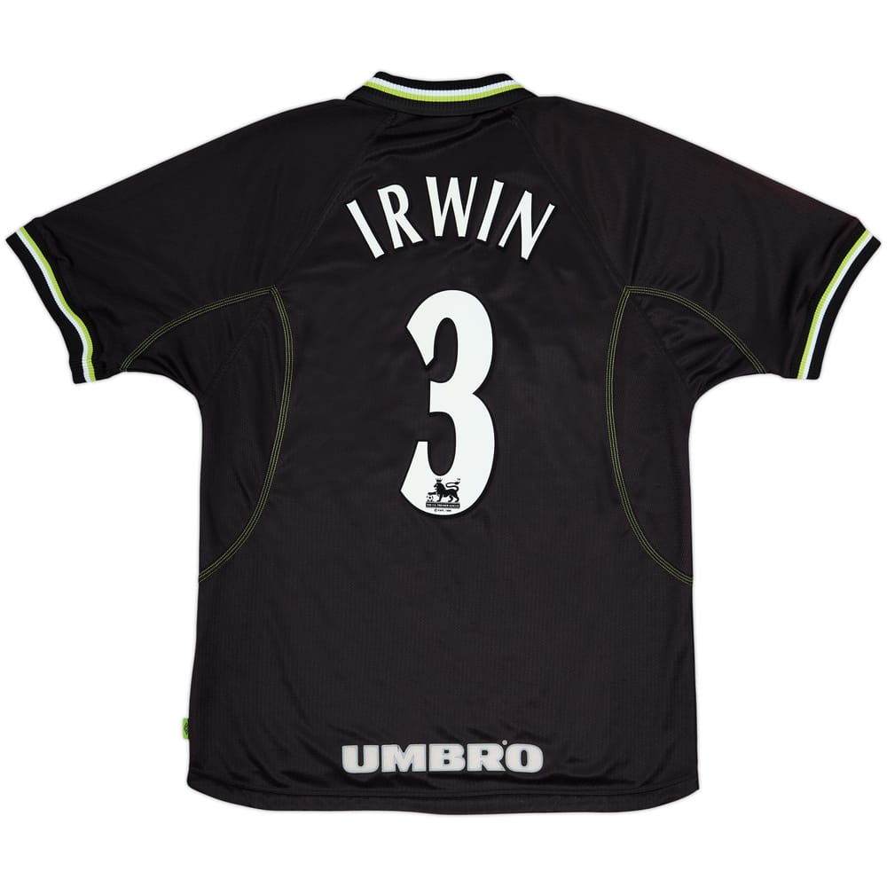 1998-99 Manchester United Third Shirt Irwin #3 - 8/10 - (L)