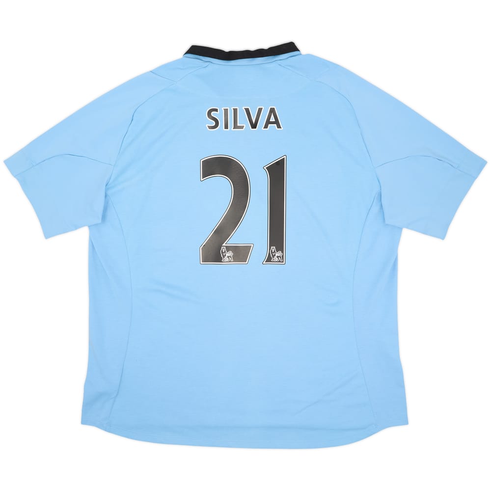 2012-13 Manchester City Home Shirt Silva #21 - 6/10 - (3XL)