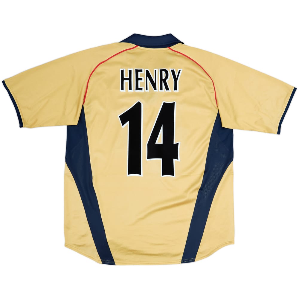 2001-02 Arsenal Away Shirt Henry #14 - 9/10 - (L)