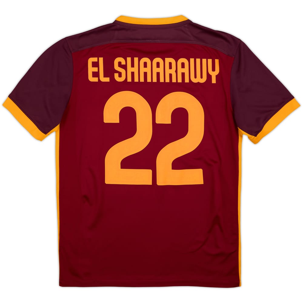 2015-16 Roma Home Shirt El Shaarawy #22 - 8/10 - (M)