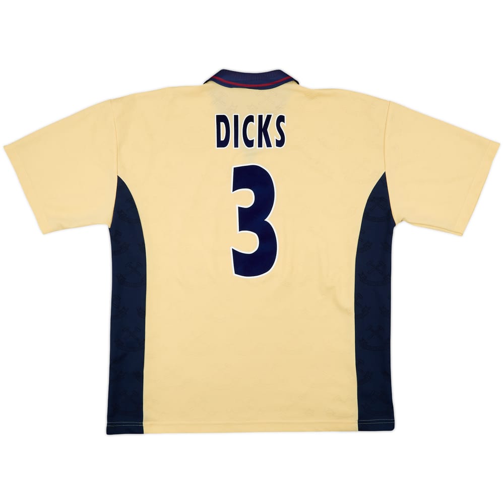 1996-97 West Ham Third Shirt Dicks #3 - 10/10 - (XXL)