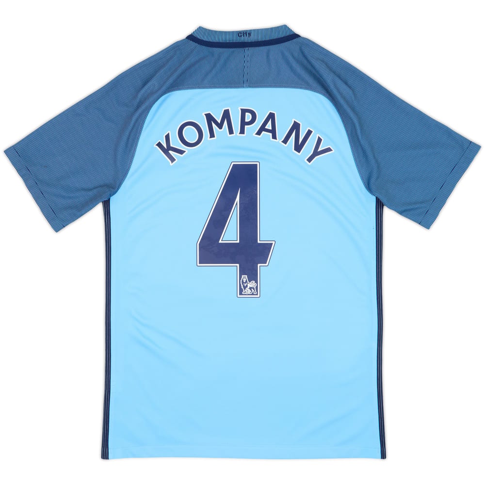 2016-17 Manchester City Home Shirt Kompany #4 - 8/10 - (S)