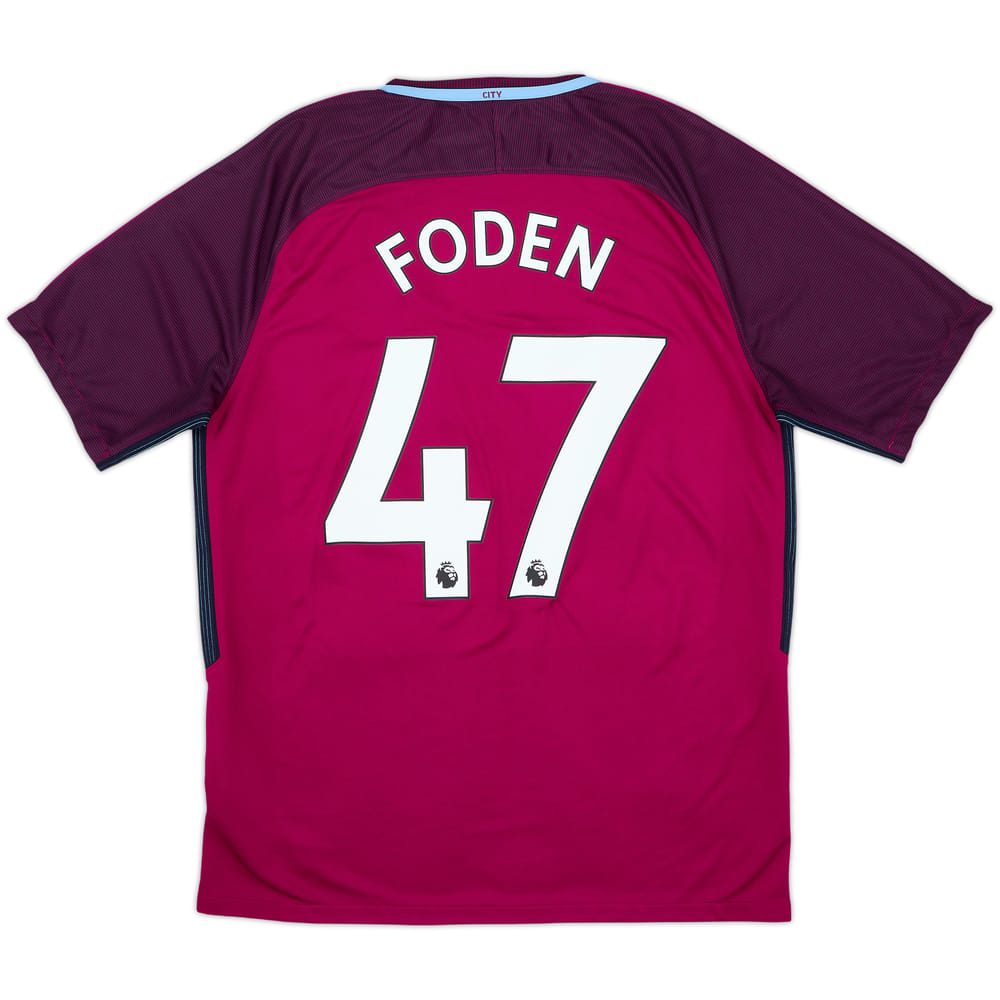 2017-18 Manchester City Away Shirt Foden #47 - 8/10 - (L)