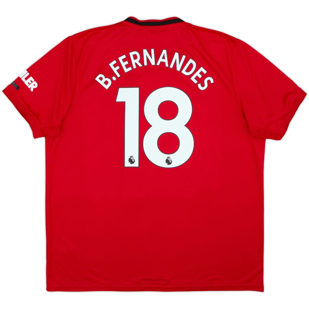 2019-20 Manchester United Home Shirt B.Fernandes #18 - 6/10 - (XXL)