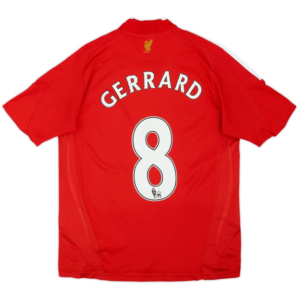 2008-10 Liverpool Home Shirt Gerrard #8 - 4/10 - (L.Boys)