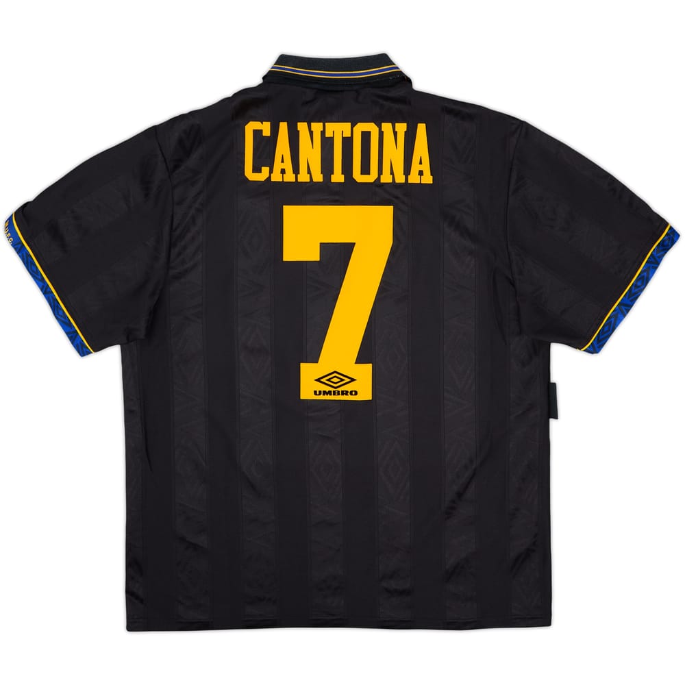 1993-95 Manchester United Away Shirt Cantona #7 - 8/10 - (L)