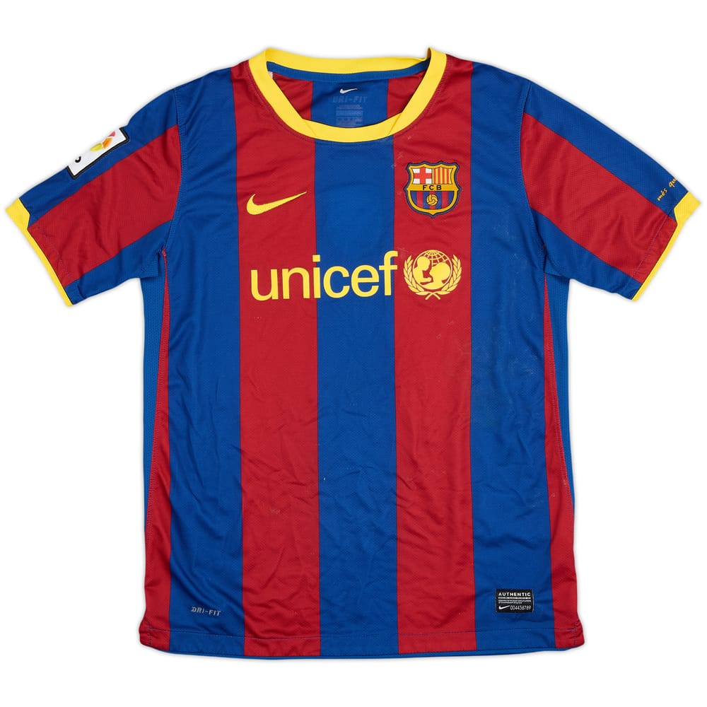 2010-11 Barcelona Home Shirt - 6/10 - (L.Boys)