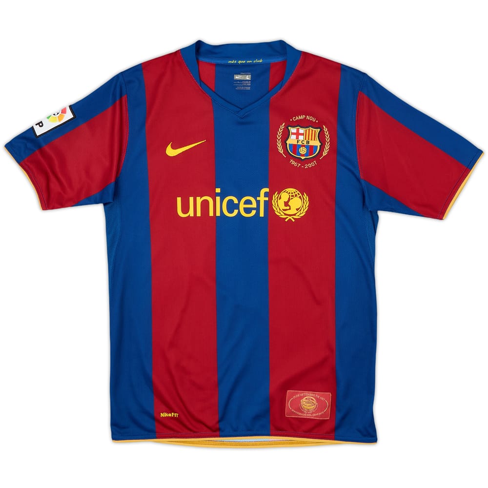 Camiseta de local del Barcelona 2007-08 - 10/10 - (L.Niños)