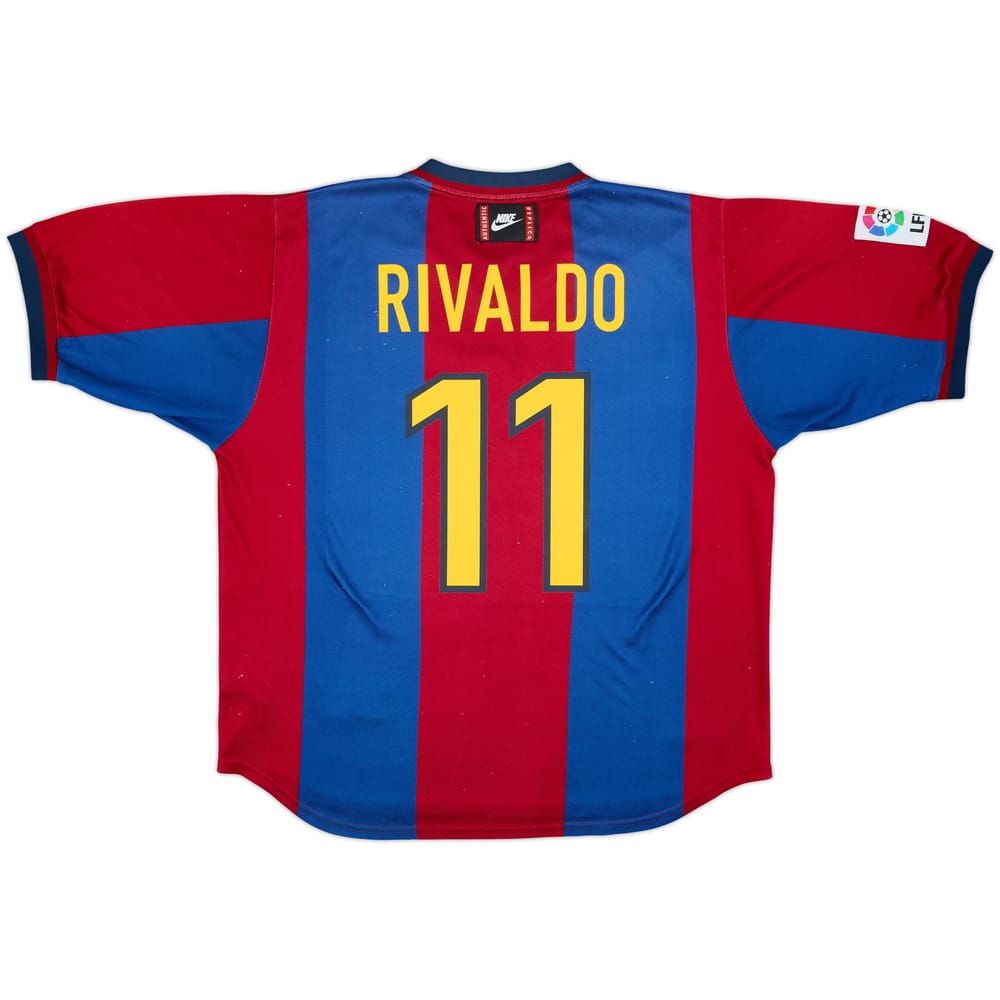 1998-00 Barcelona Home Shirt Rivaldo #11 - 5/10 - (XL)