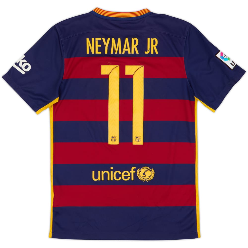 2015-16 Barcelona Home Shirt Neymar Jr #11 - 6/10 - (S)