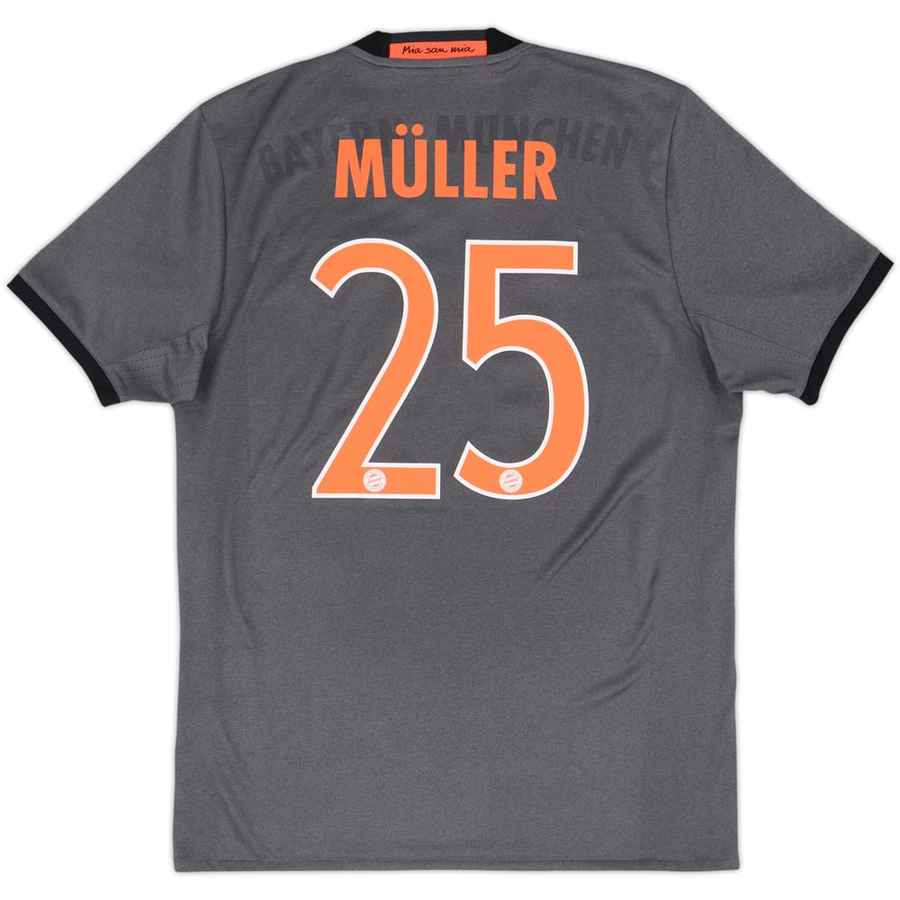 2016-17 Bayern Munich Away Shirt Muller #25 - 5/10 - (M)