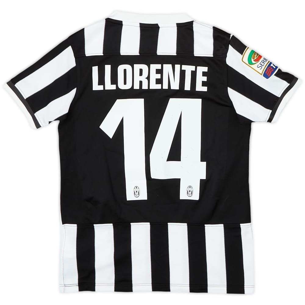 2013-14 Juventus Home Shirt Llorente #14 - 6/10 - (S.Boys)