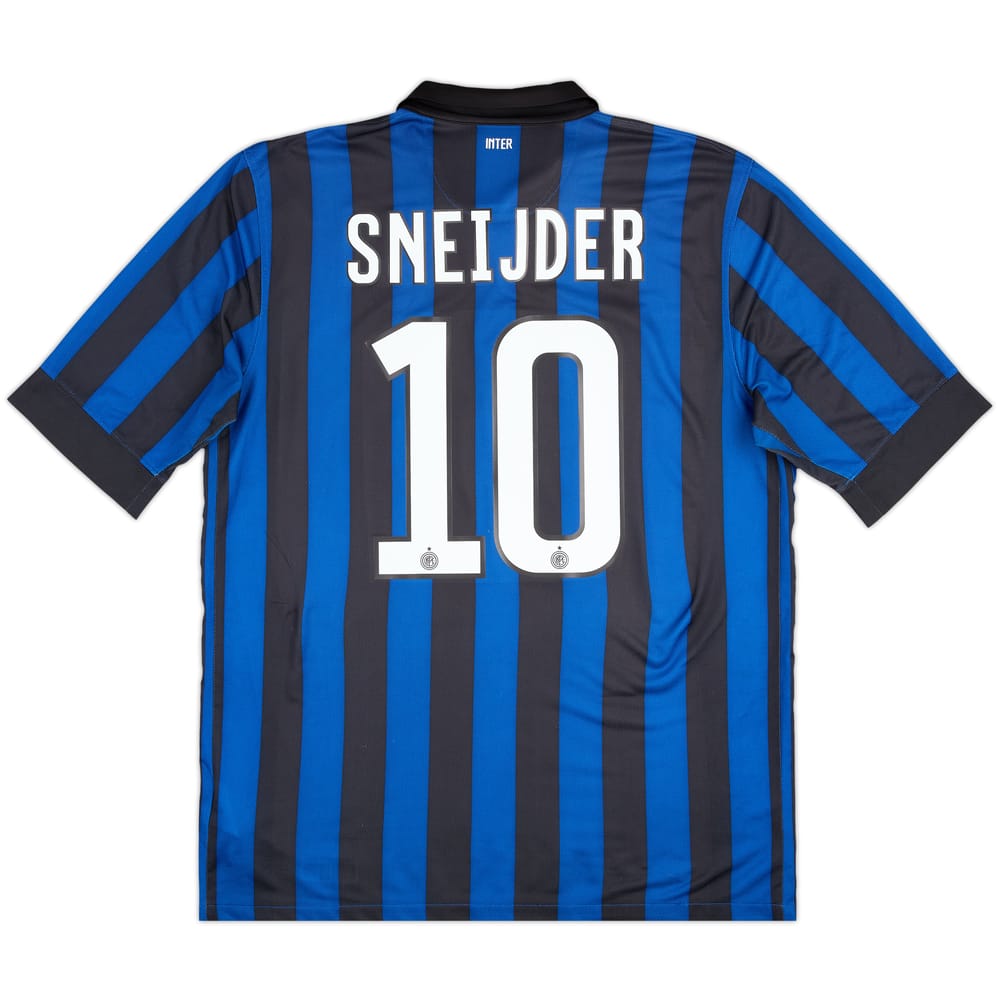 2011-12 Inter Milan Home Shirt Sneijder #10 - 7/10 - (L)