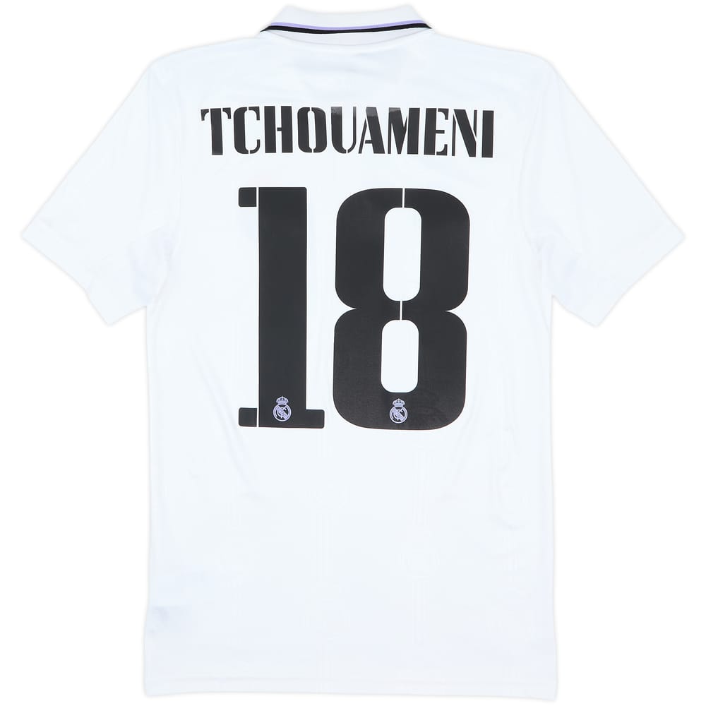 2022-23 Real Madrid Home Shirt Tchouameni #18 - 8/10 - (XS)