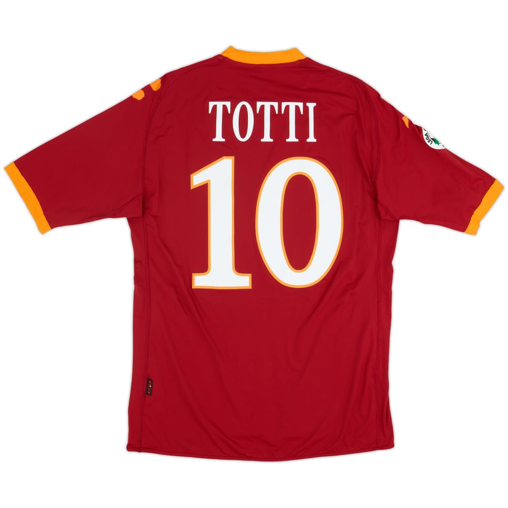 2009-10 Roma Home Shirt Totti #10 - 6/10 - (L)