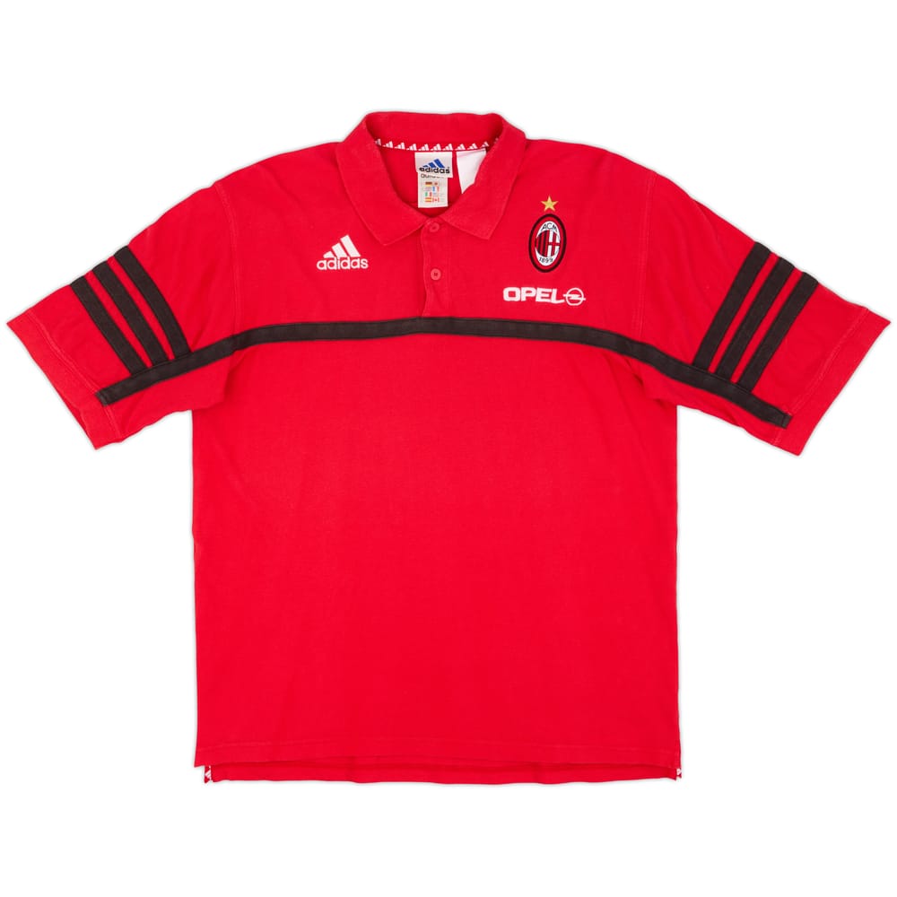 2000-01 AC Milan Player Issue adidas Polo Shirt - 8/10 - (M)
