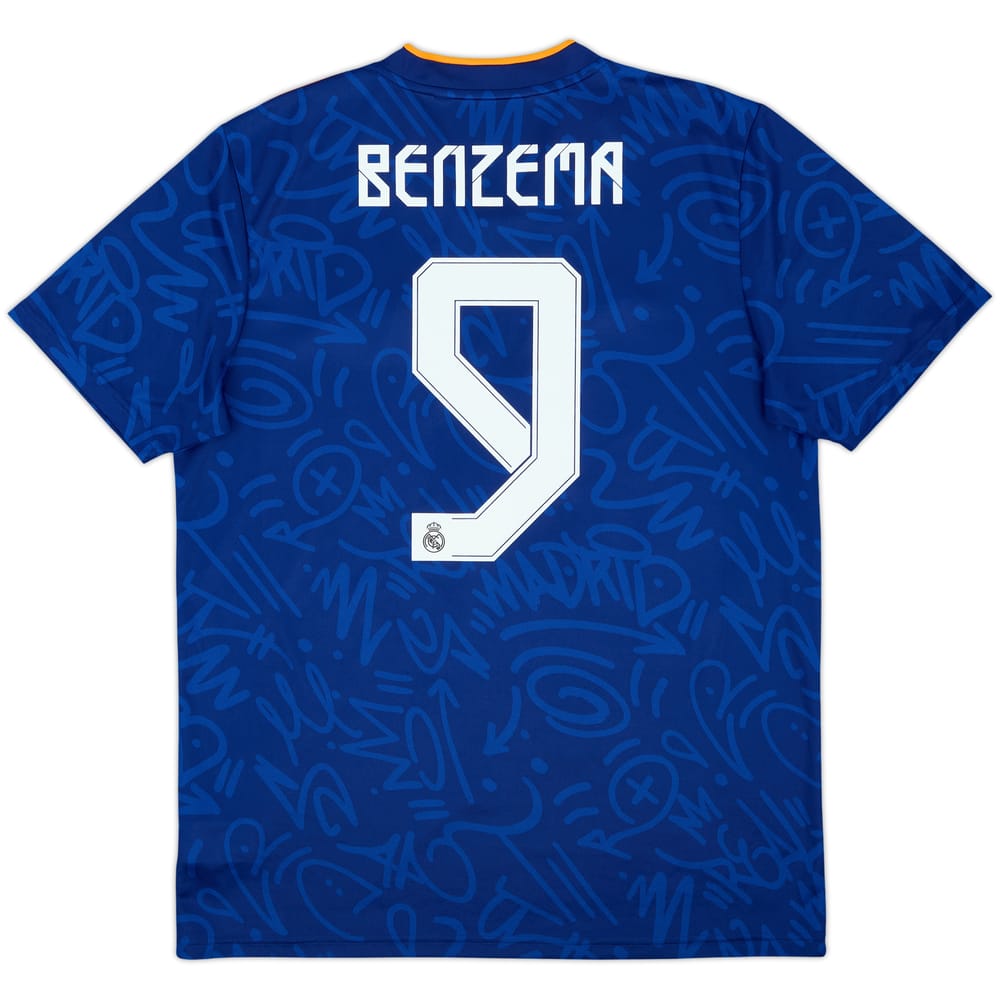 2021-22 Real Madrid Away Shirt Benzema #9 - 10/10 - (L)