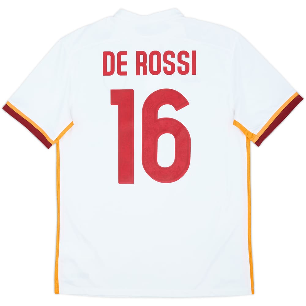 2015-16 Roma Away Shirt De Rossi #16 - 9/10 - (M)