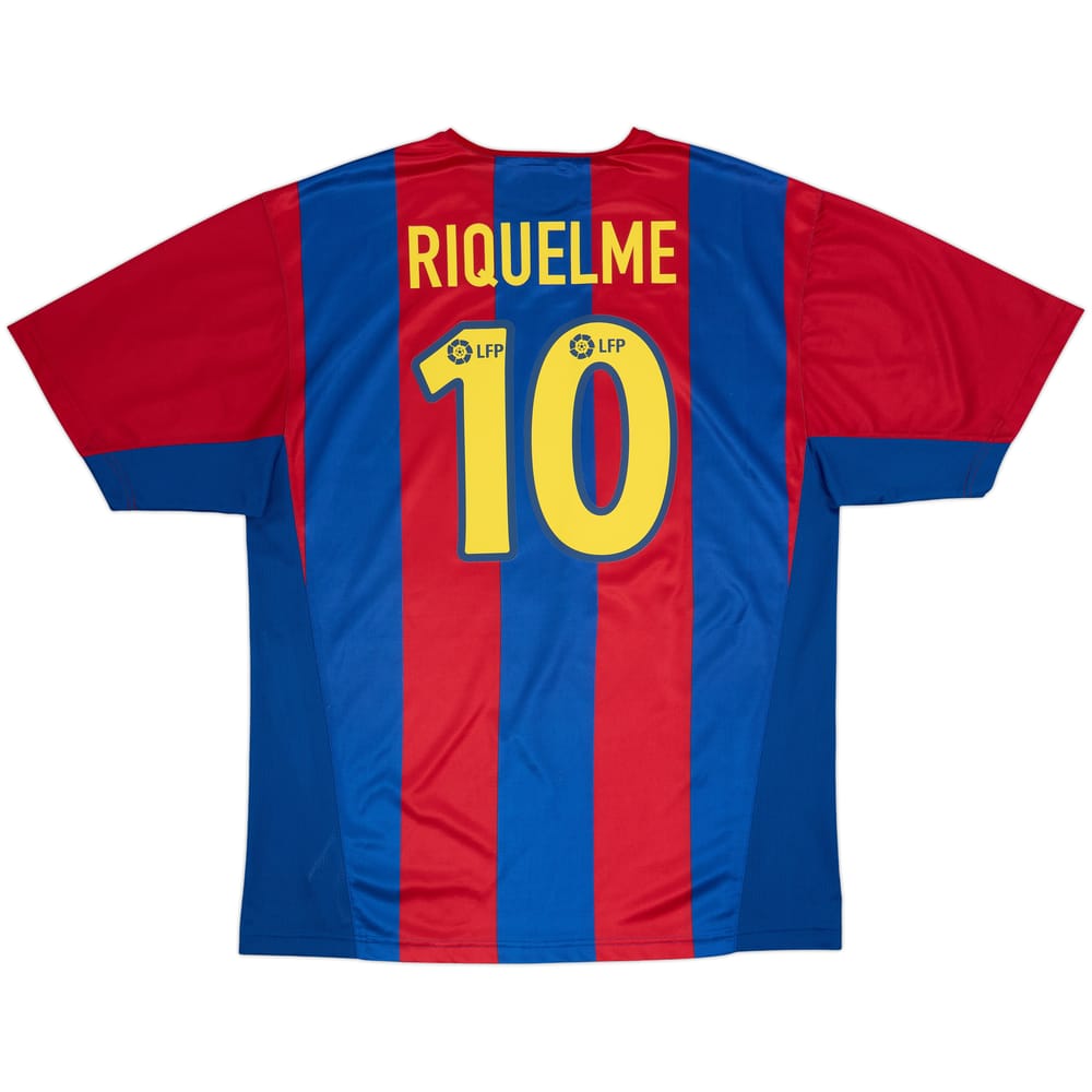 2002-03 Barcelona Basic Home Shirt Riquelme #10 - 8/10 - (XXL)