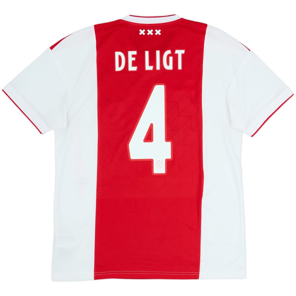 2018-19 Ajax Home Shirt De Ligt #4 - 7/10 - (M)