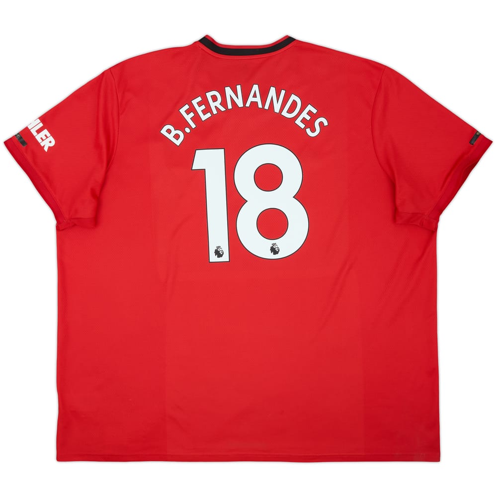 2019-20 Manchester United Home Shirt B.Fernandes #18 - 8/10 - (4XL)