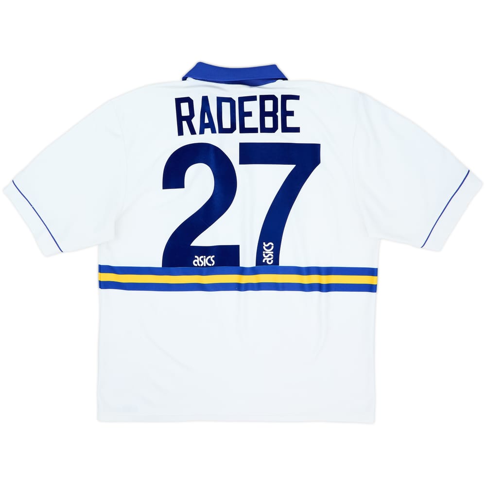 1993-95 Leeds United Home Shirt Radebe #27 - 6/10 - (XL)