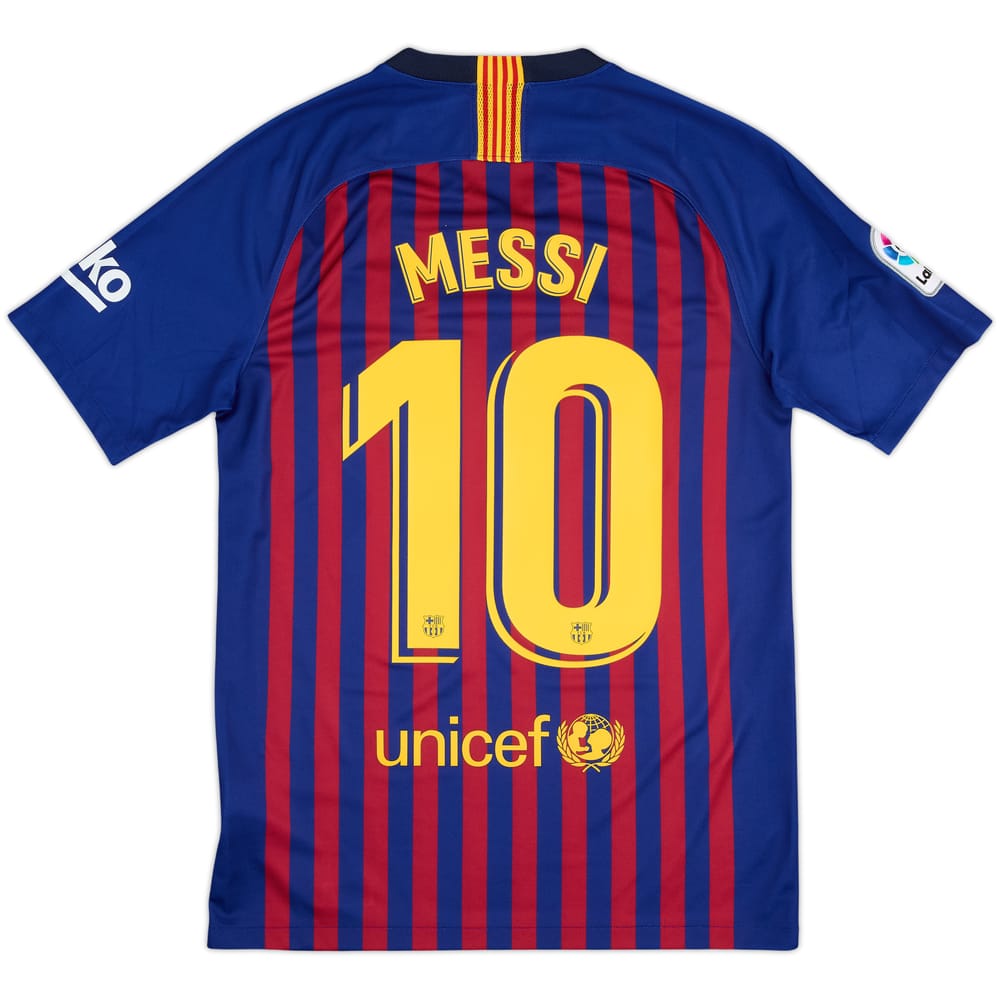 2018-19 Barcelona Home Shirt Messi #10 - 8/10 - (S)